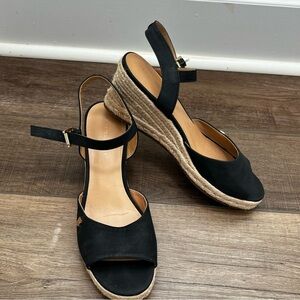 Tommy Hilfiger Black Wedges